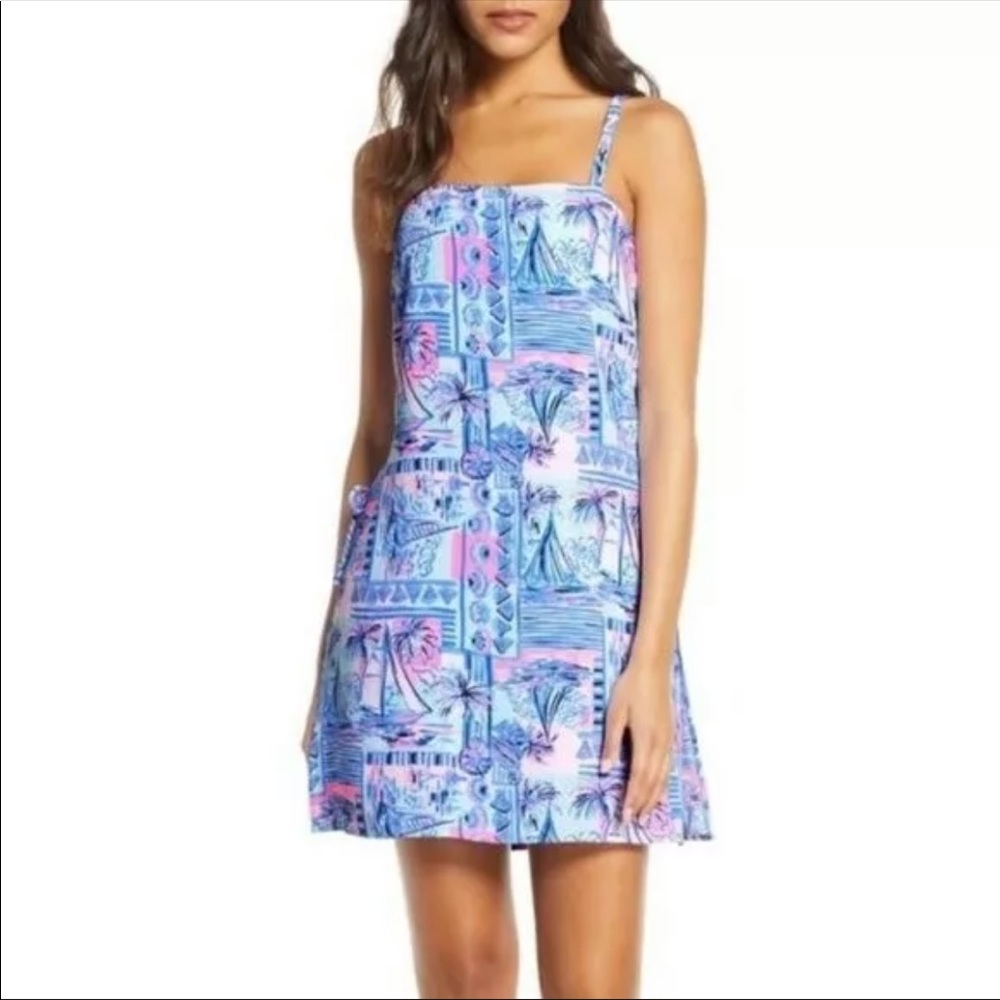Lilly Pulitzer Sahar Romper Yeah Bouy